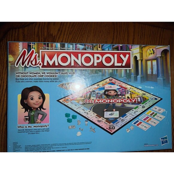 Ms Monopoly Board Game Sealed Womens Game Feminist Game New - Picture 3 of 4